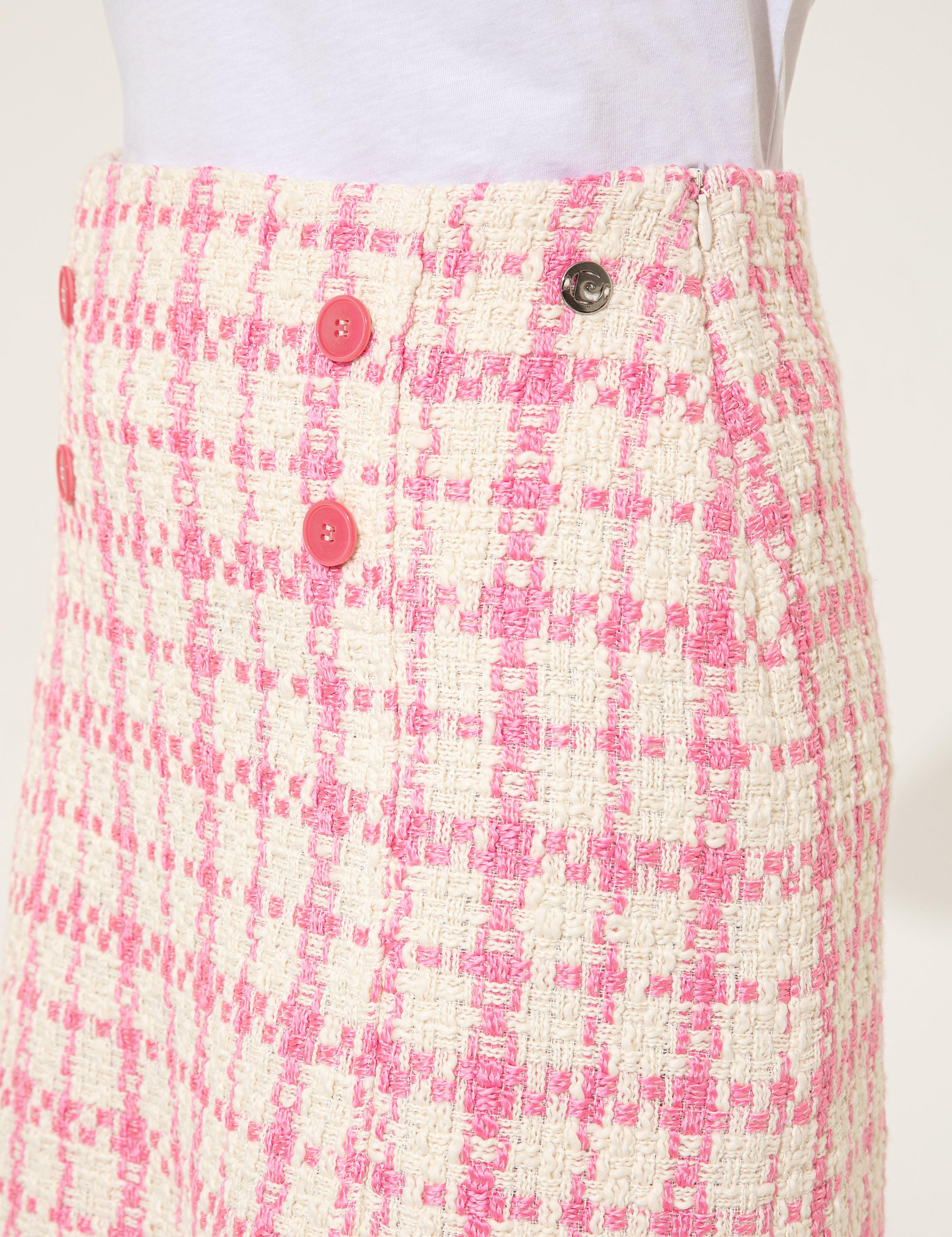 Fuşya A Kesim Dokuma Etek