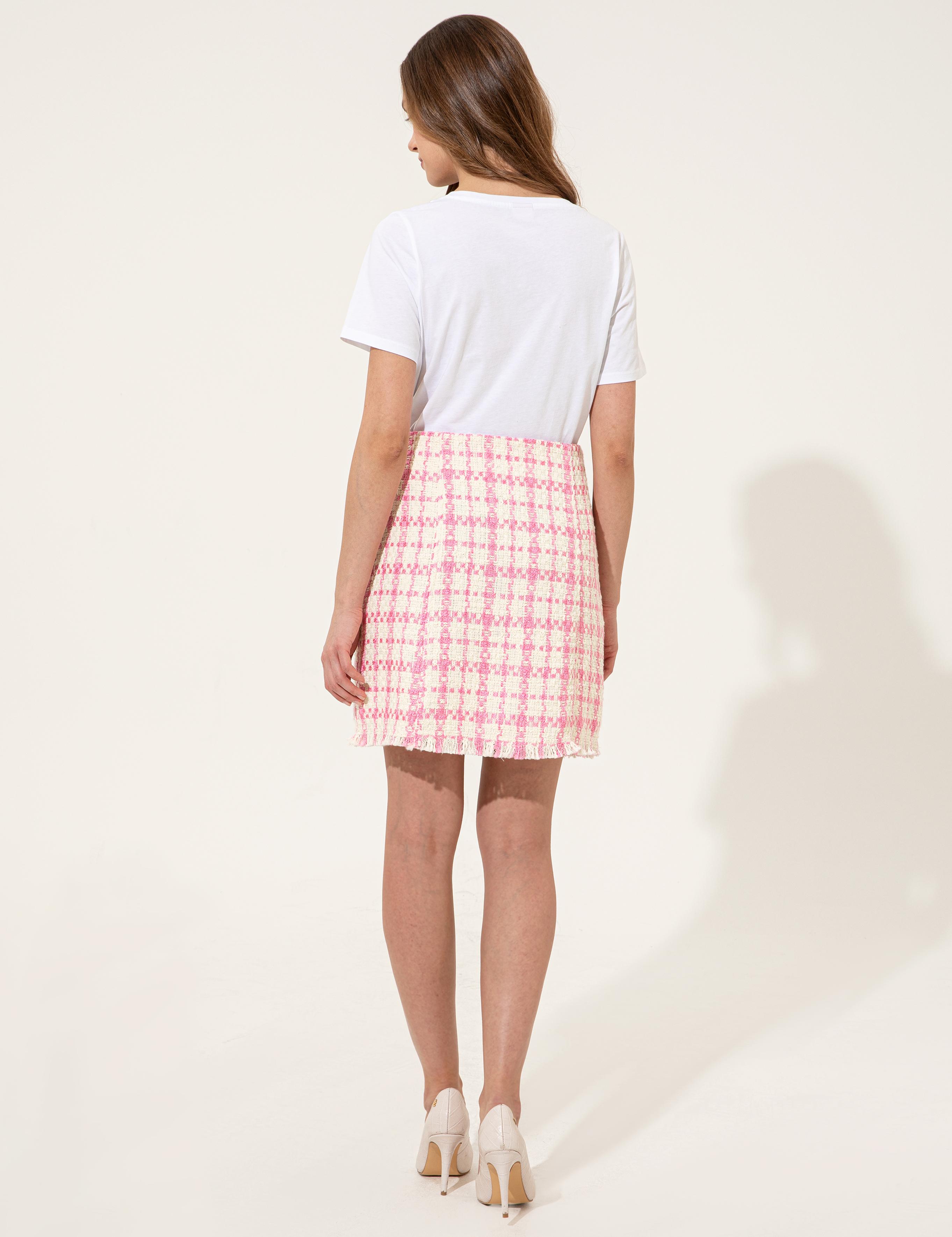 Fuşya A Kesim Dokuma Etek