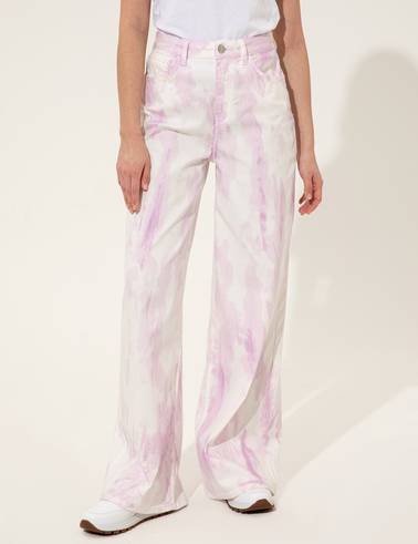 Lila Denim Pantolon
