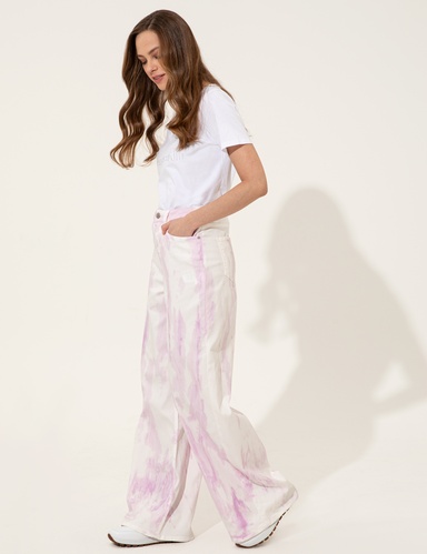 Lila Denim Pantolon