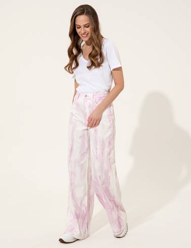 Lila Denim Pantolon