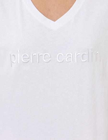 Beyaz Regular Fit Tişört - 50252146003