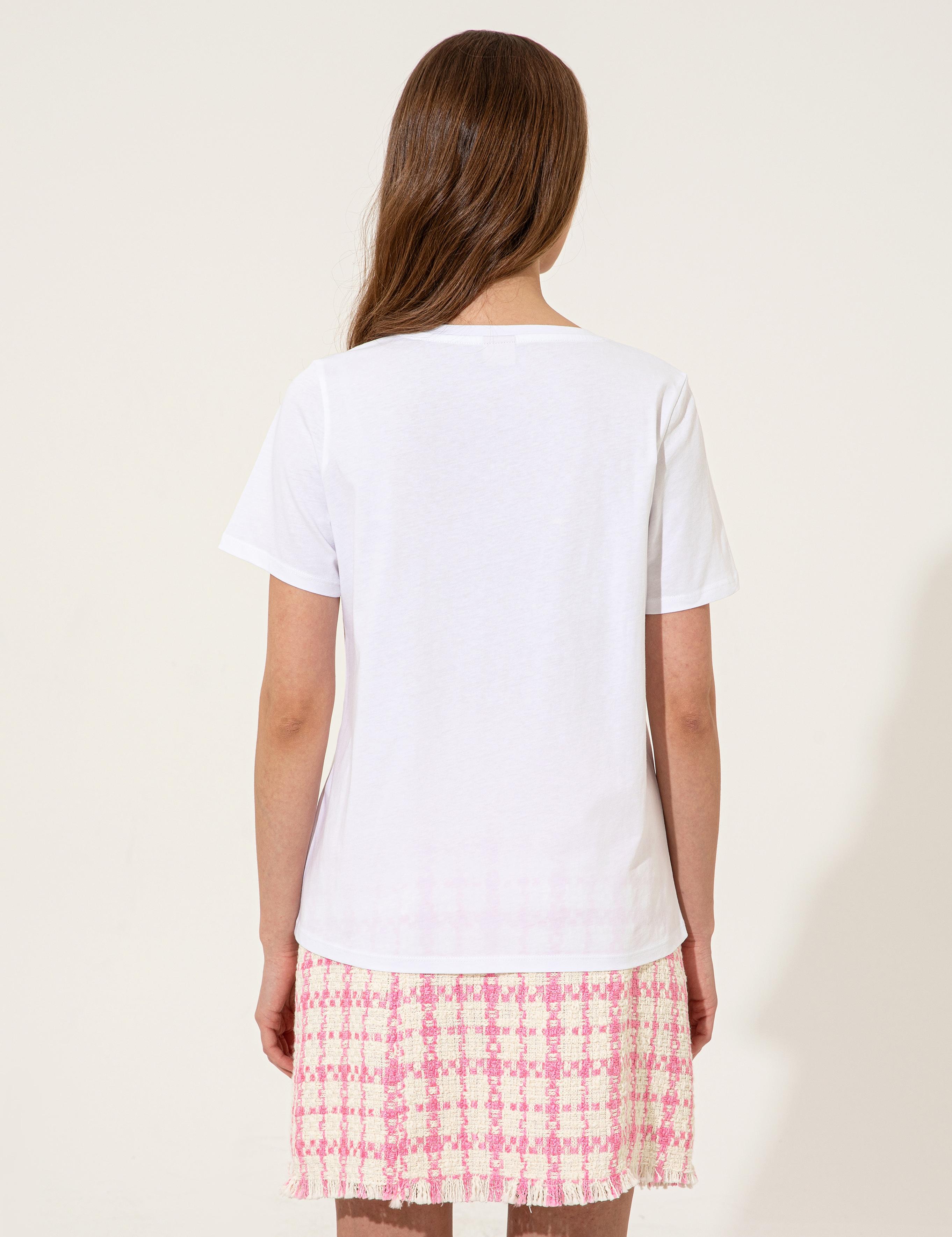 Beyaz Regular Fit Tişört