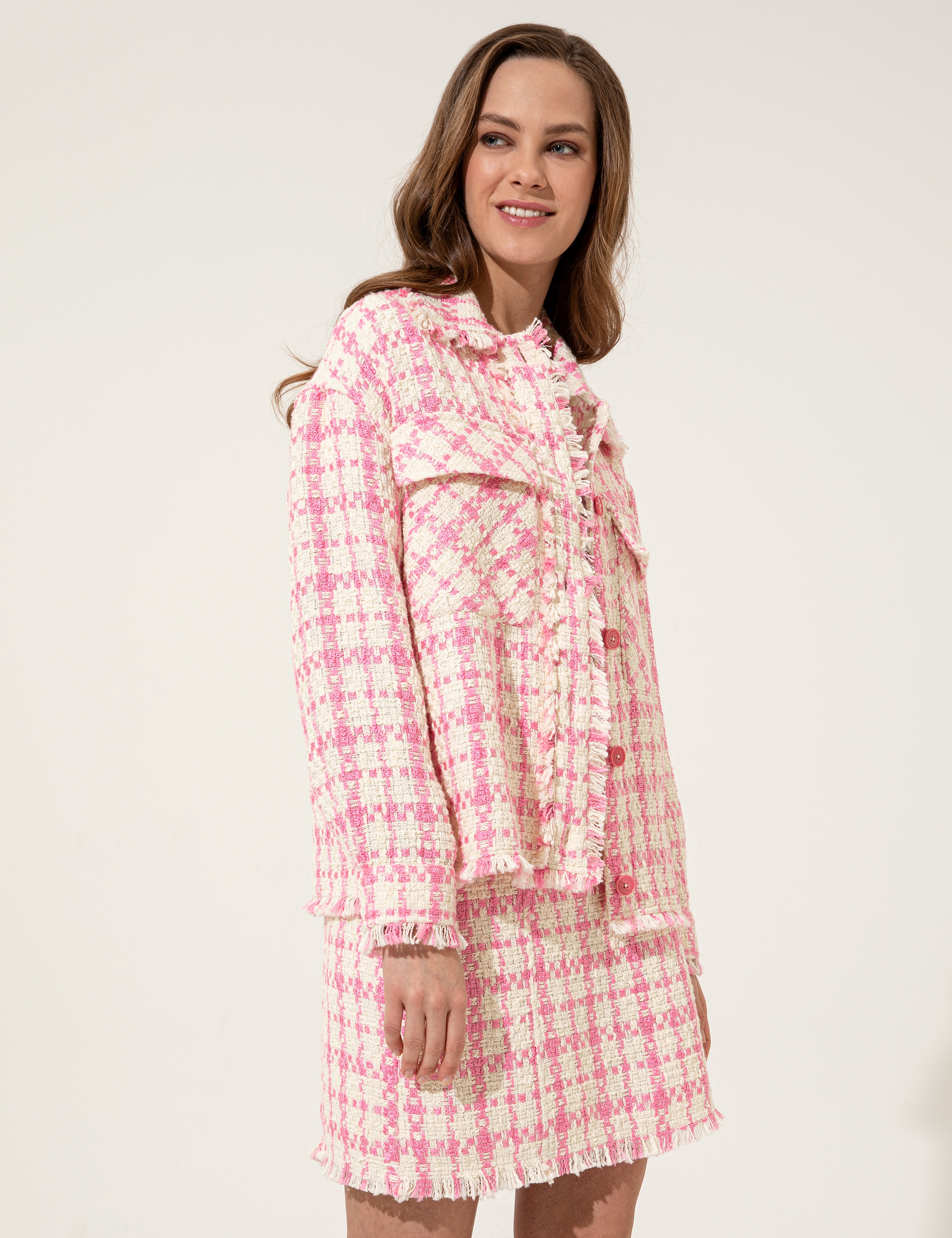 Pembe Comfort Fit Uzun Kollu Gömlek - Image 5