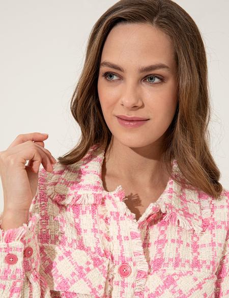 Pembe Comfort Fit Uzun Kollu Gömlek - 50247248011