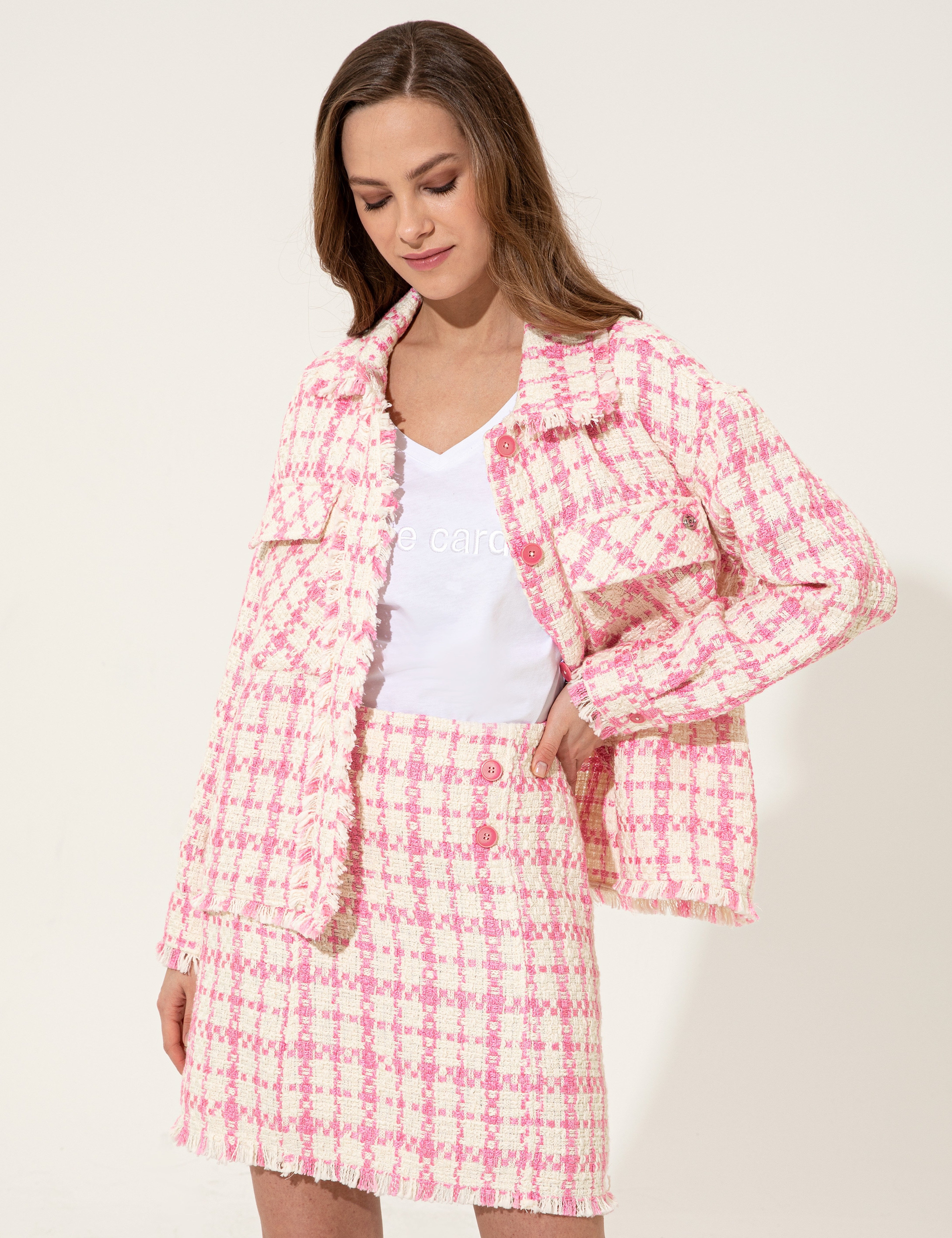 Pembe Comfort Fit Uzun Kollu Gömlek - Image 2