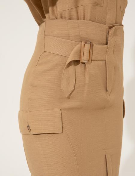 Camel Dokuma Etek - 50247481001