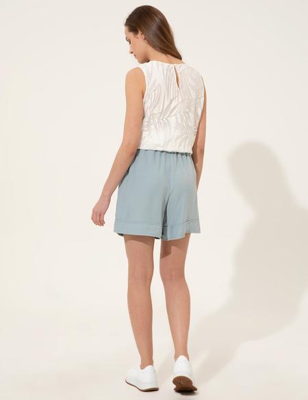 Mint Yüksek Bel Bermuda Şort - 50247876027