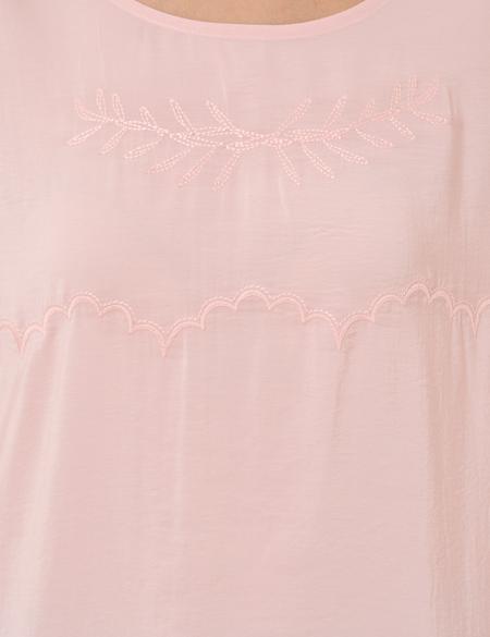 Pembe Regular Fit Bluz - 50246373033