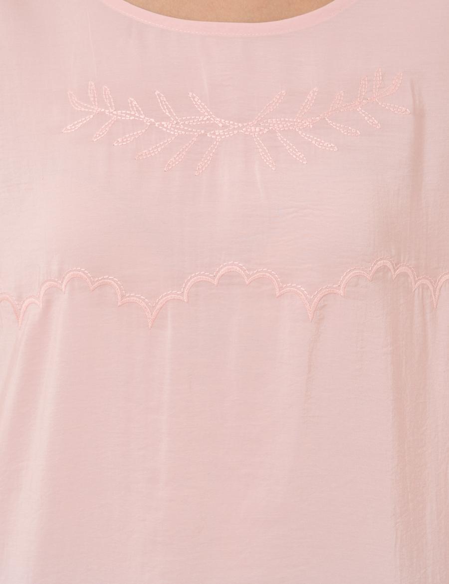 Pembe Regular Fit Bluz