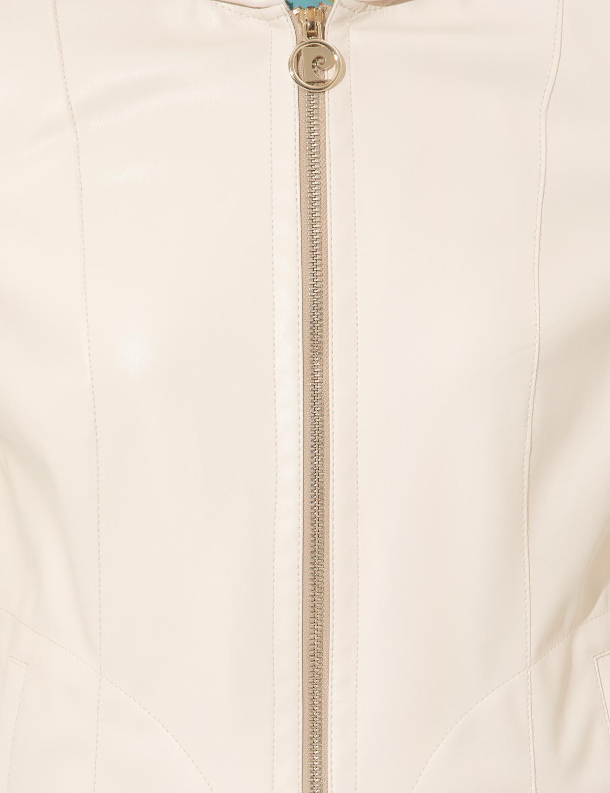 Bej Deri Ceket - 50252517003