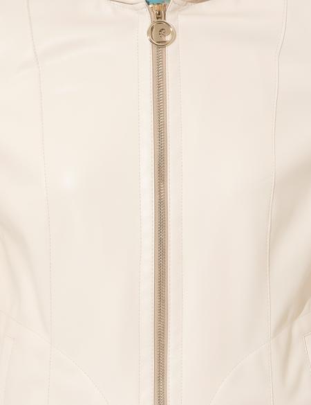 Bej Deri Ceket - 50252517003