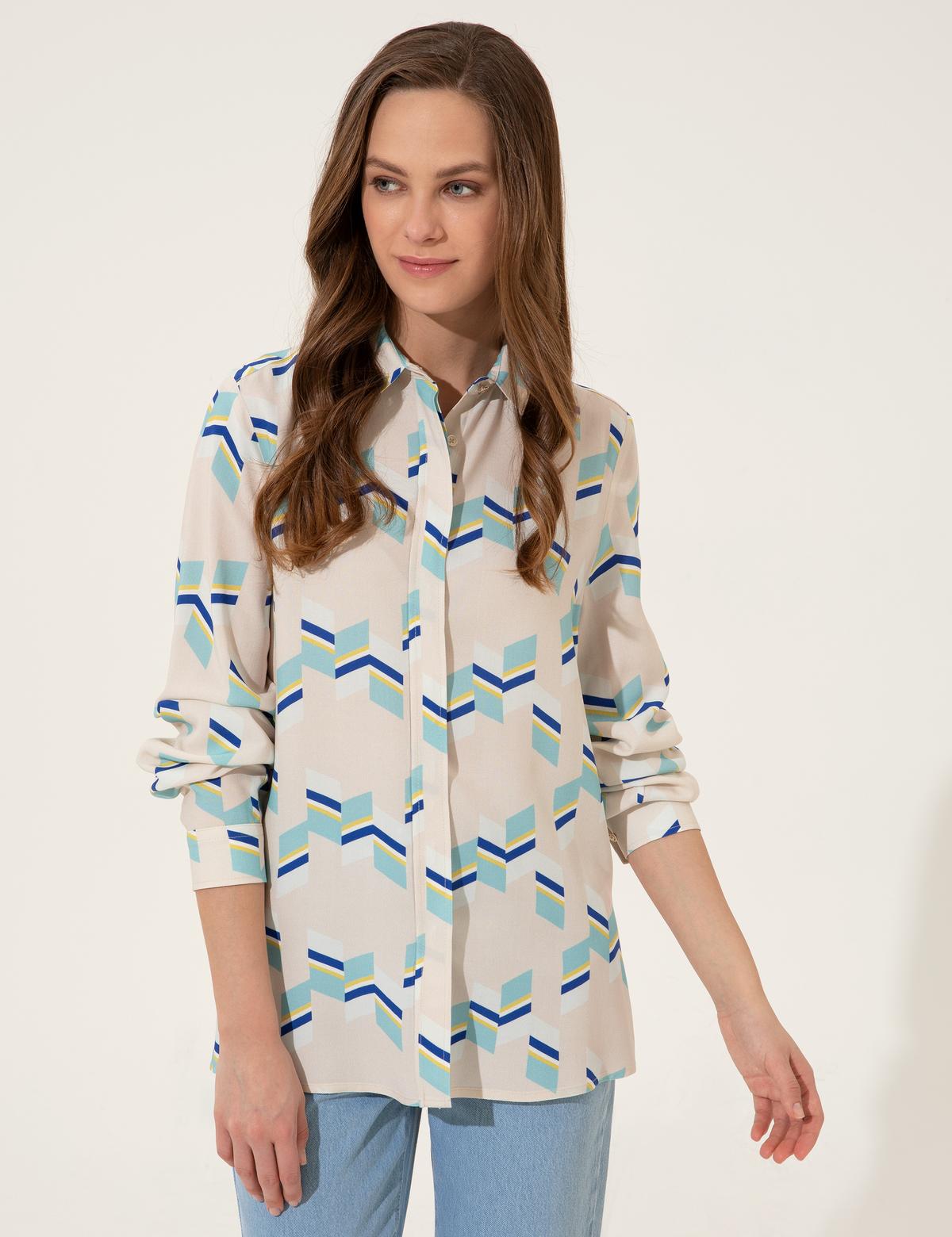 Mint Regular Fit Uzun Kollu Gömlek