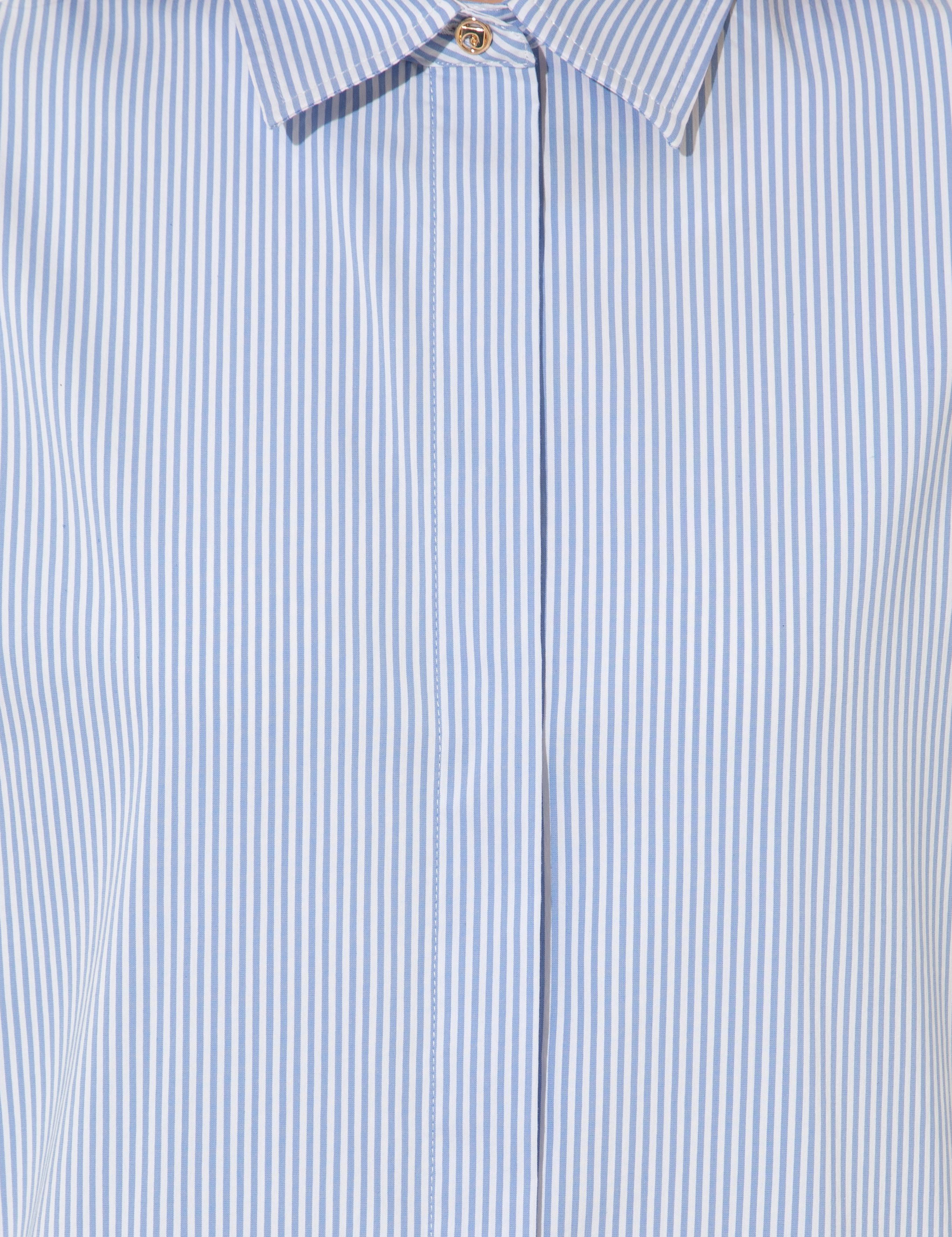 Mavi Oversize Uzun Kollu Gömlek