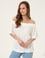 Beyaz Örme Bluz