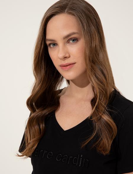 Siyah Regular Fit Tişört - 50252146020