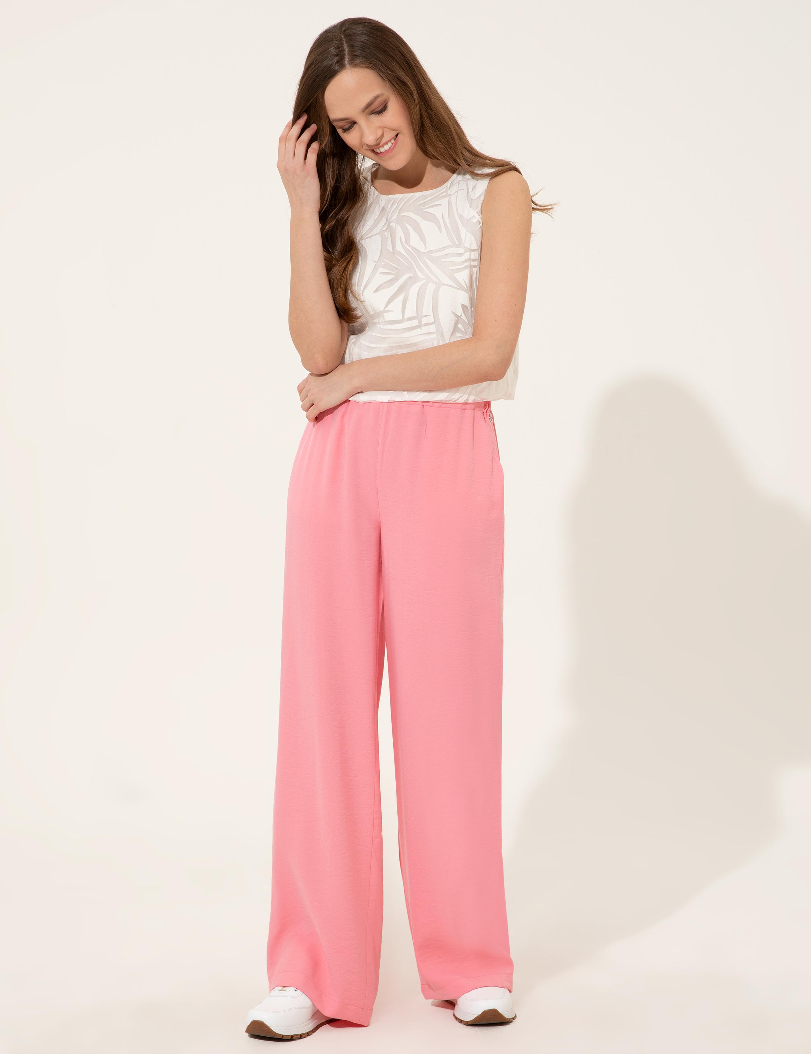 Fuşya Dad Fit Kanvas Pantolon