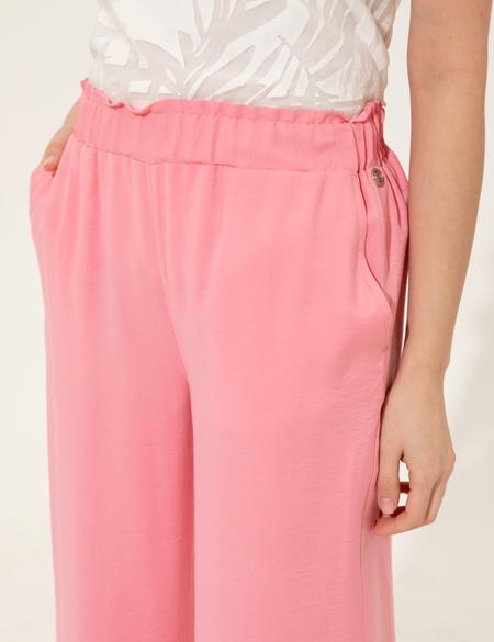 Fuşya Dad Fit Kanvas Pantolon - 50246188019