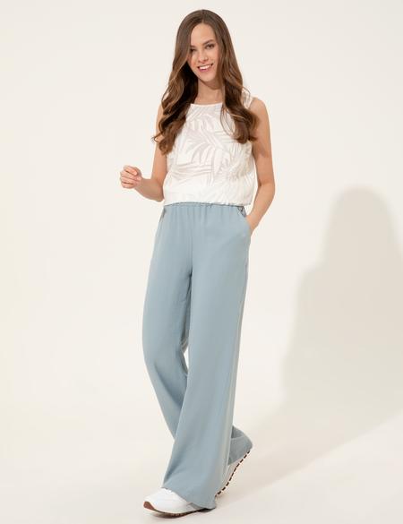 Mint Dad Fit Kanvas Pantolon - 50246188002