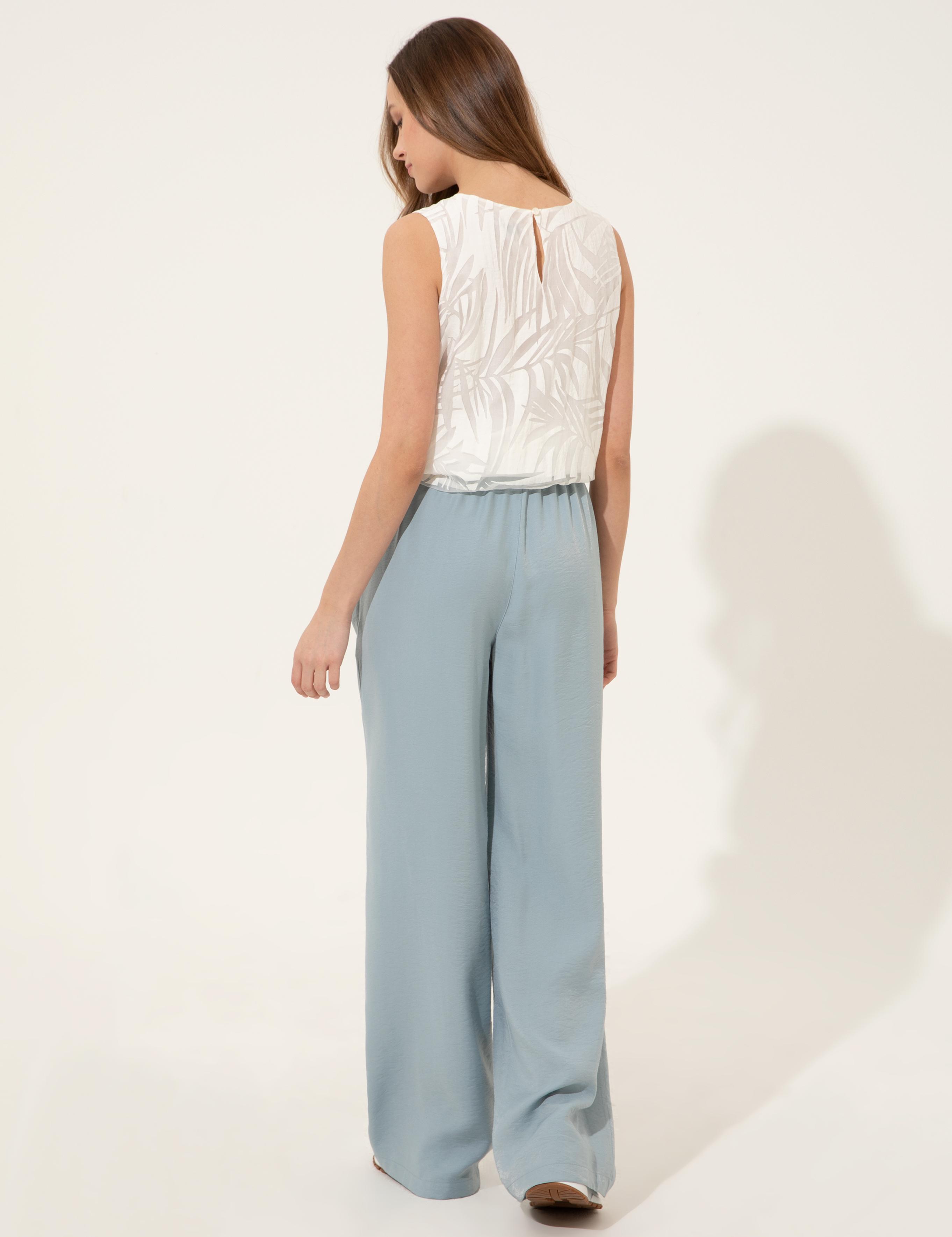 Mint Dad Fit Kanvas Pantolon