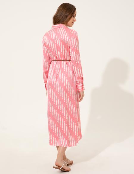 Pembe Comfort Fit Gömlek Elbise - 50247258018