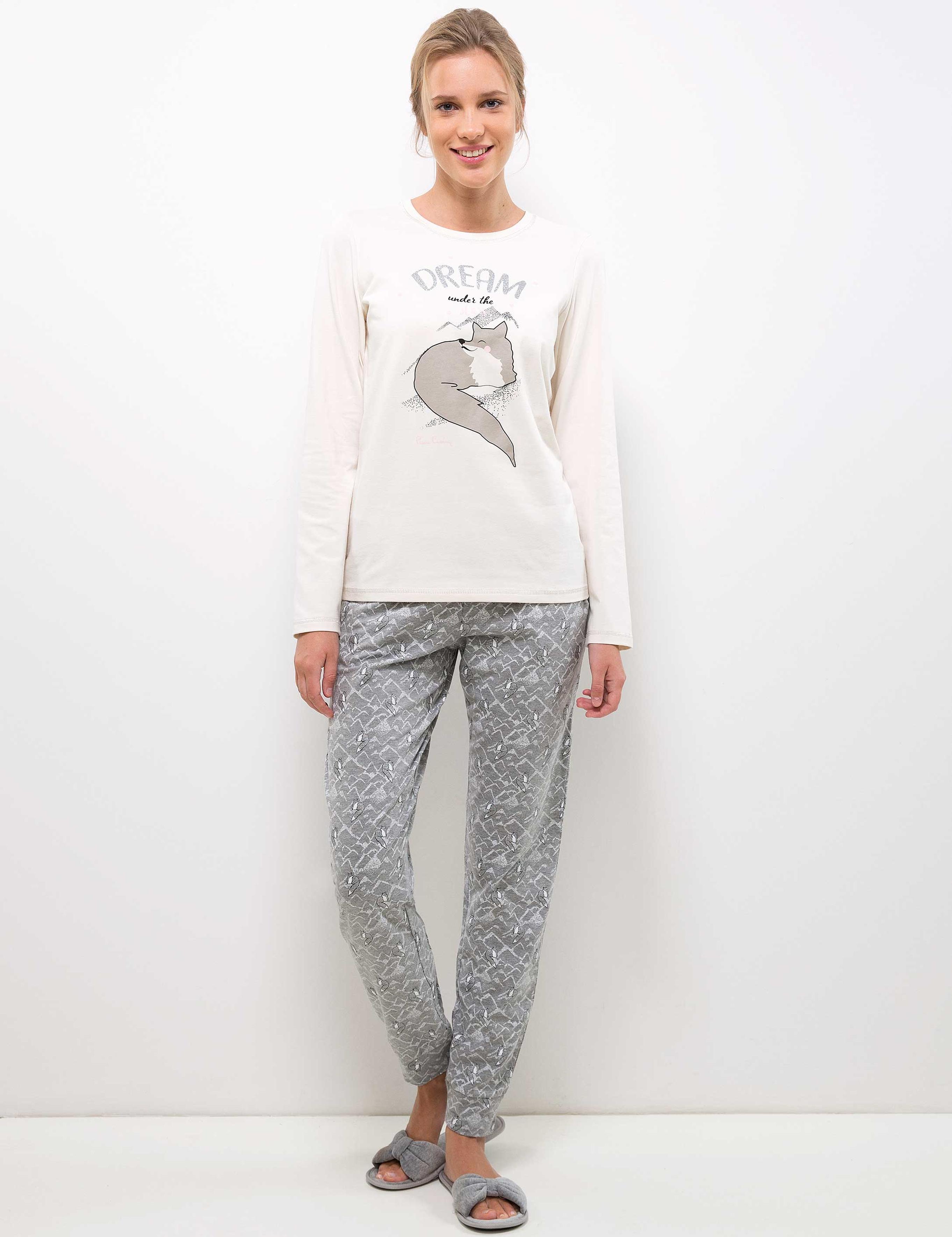 Beyaz Pijama Takımı