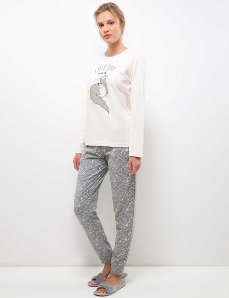 Beyaz Pijama Takımı - 50208988002