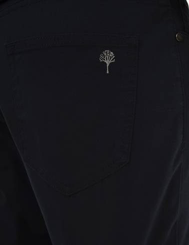 Lacivert Slim Fit Kanvas Pantolon