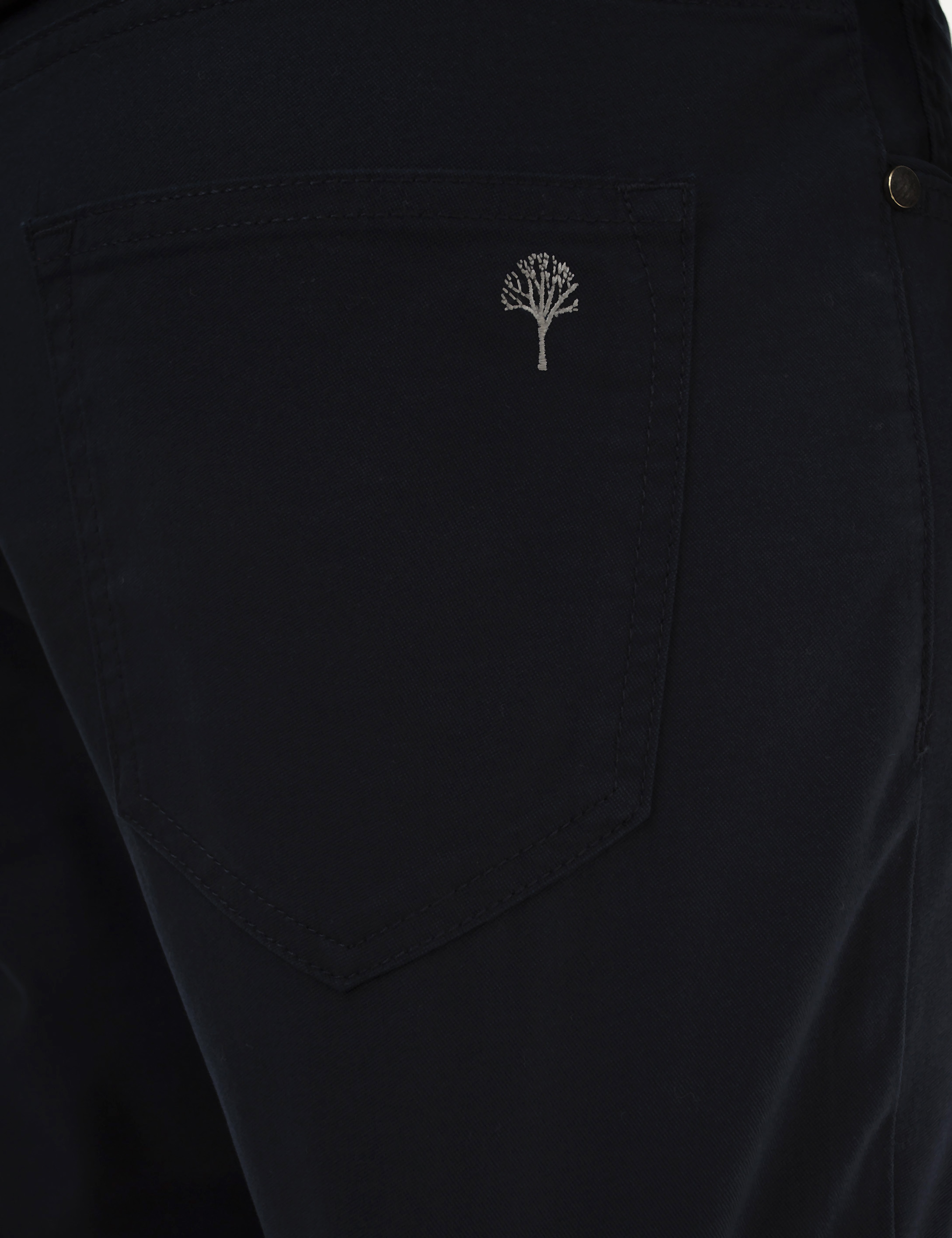 Lacivert Slim Fit Kanvas Pantolon