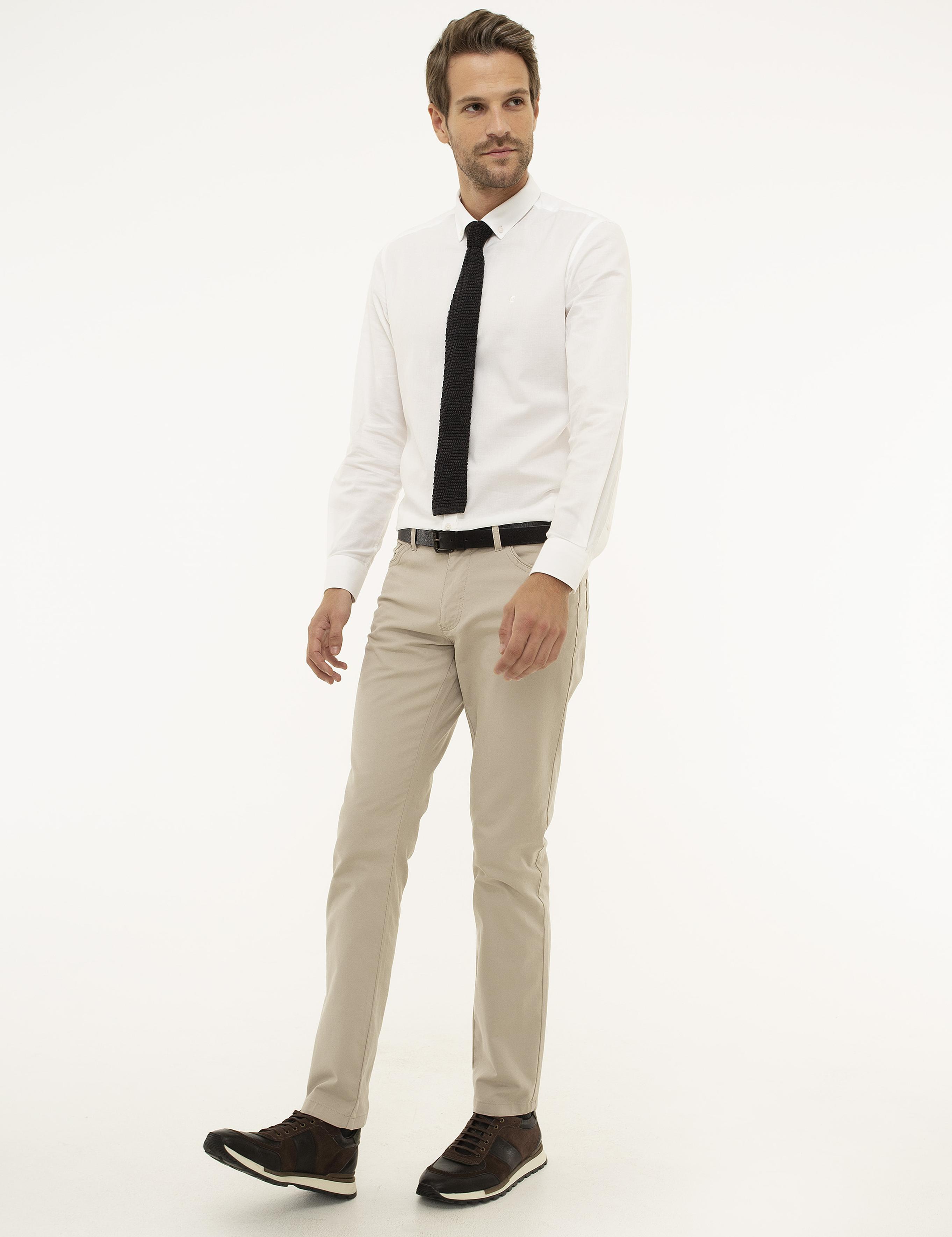 Taş Slim Fit Kanvas Pantolon
