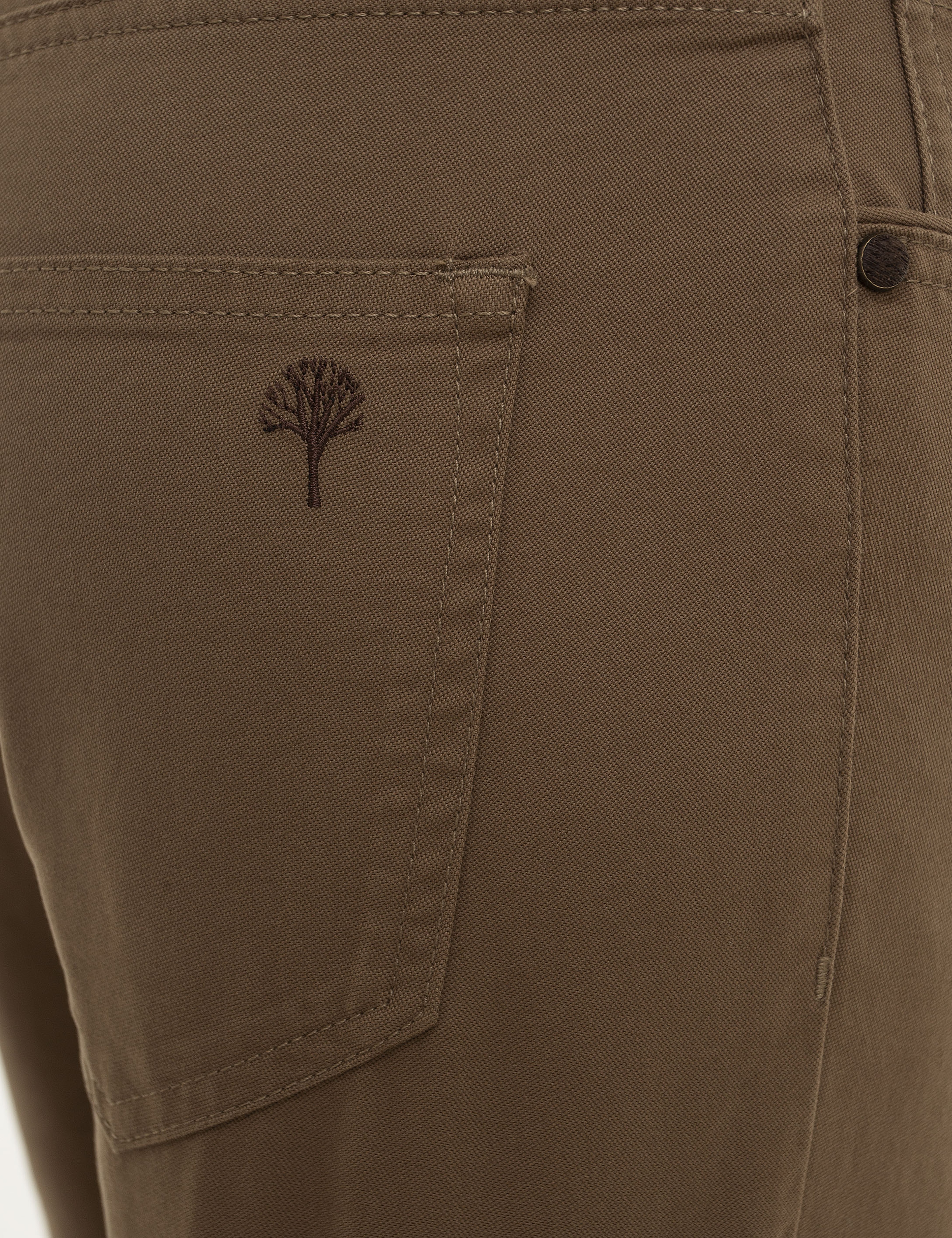 Açık Kahverengi Slim Fit Chino Pantolon - Image 4