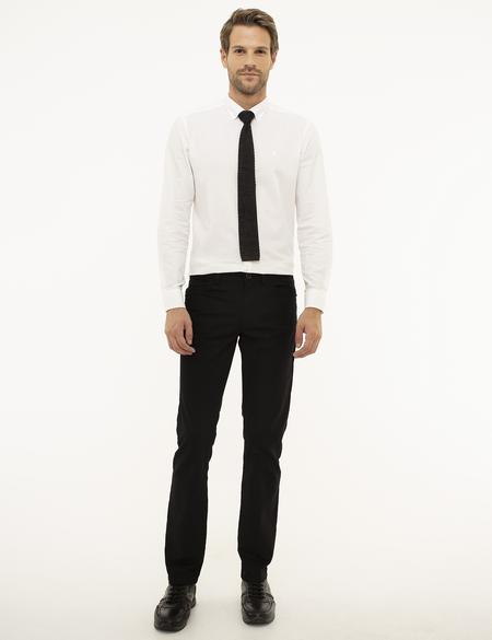 Siyah Slim Fit Chino Pantolon - 50209077096