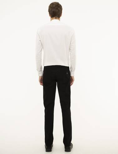 Siyah Slim Fit Chino Pantolon