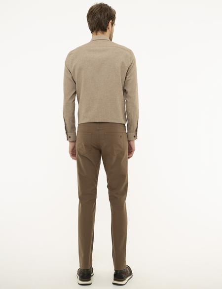 Açık Kahverengi Slim Fit Chino Pantolon - 50209077069