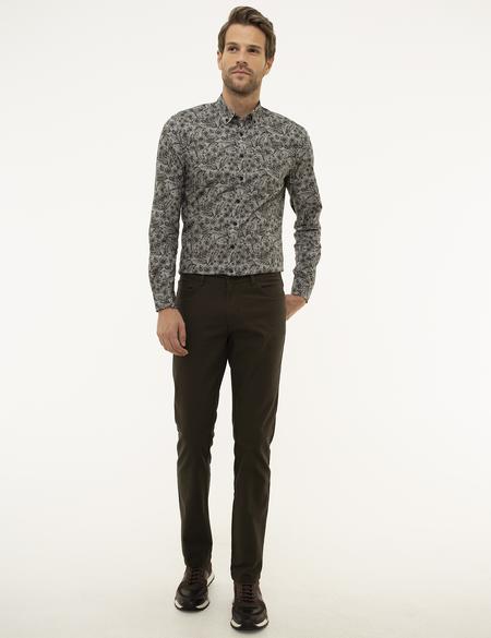 Gri Slim Fit Chino Pantolon - 50209077079