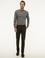 Gri Slim Fit Chino Pantolon
