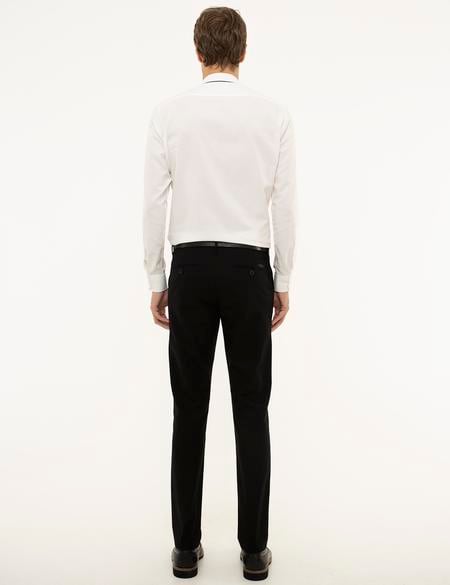 Siyah Slim Fit Chino Pantolon - 50209082074