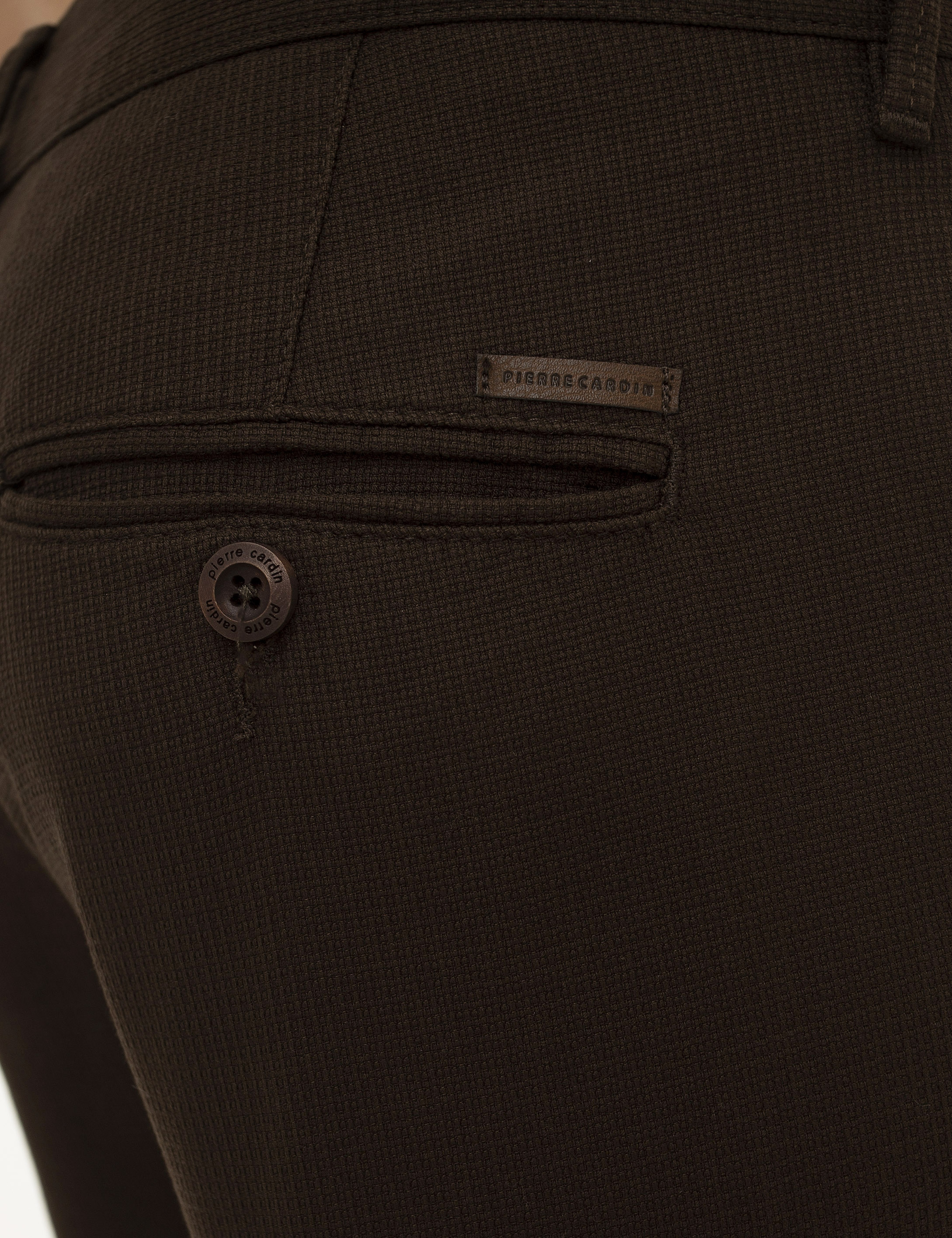 Kahverengi Slim Fit Chino Pantolon - Image 4