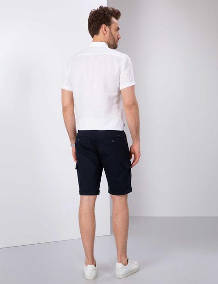 Lacivert Standart Fit Bermuda Şort - 50209165006