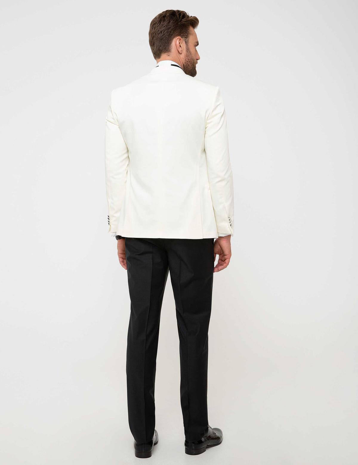 Ekru Yelekli Damatlık Smokin - 50209194050