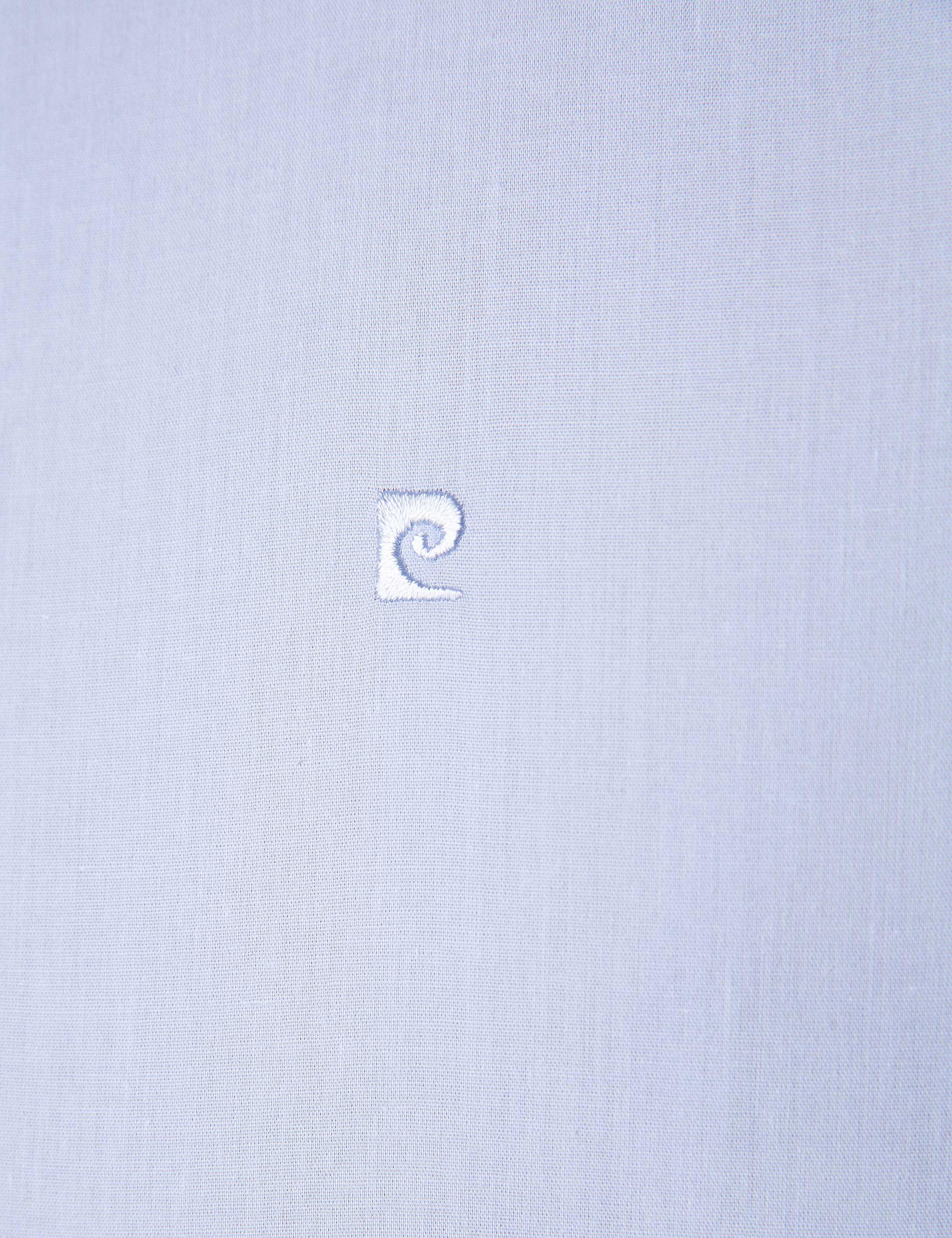 Açık Mavi Slim Fit Uzun Kollu Basic Gömlek