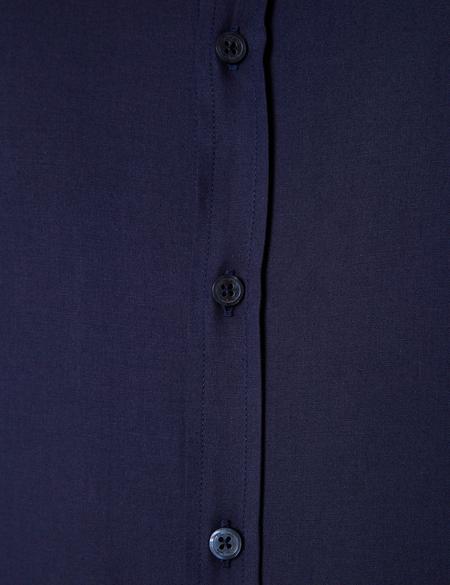 Lacivert Slim Fit Uzun Kollu Basic Gömlek - 50209272028