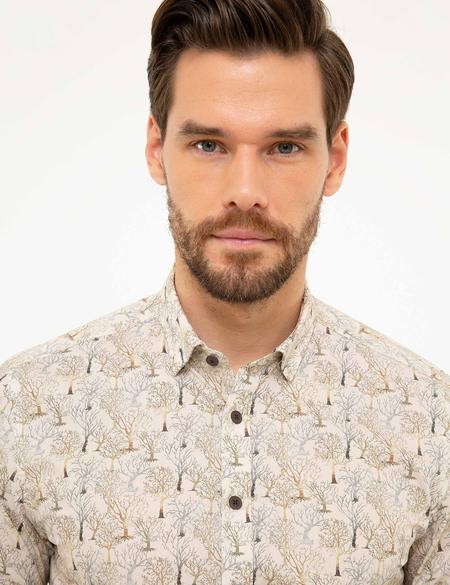 Bej Slim Fit Gömlek - 50209322010