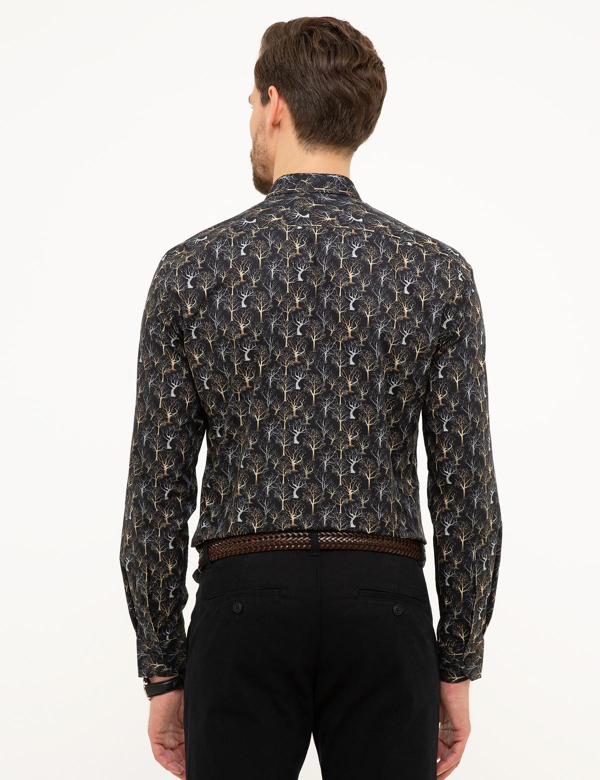 Siyah Slim Fit Gömlek - 50209322023