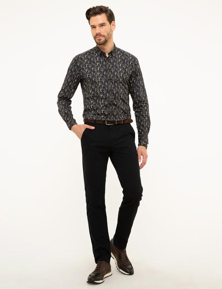 Siyah Slim Fit Gömlek - 50209322023
