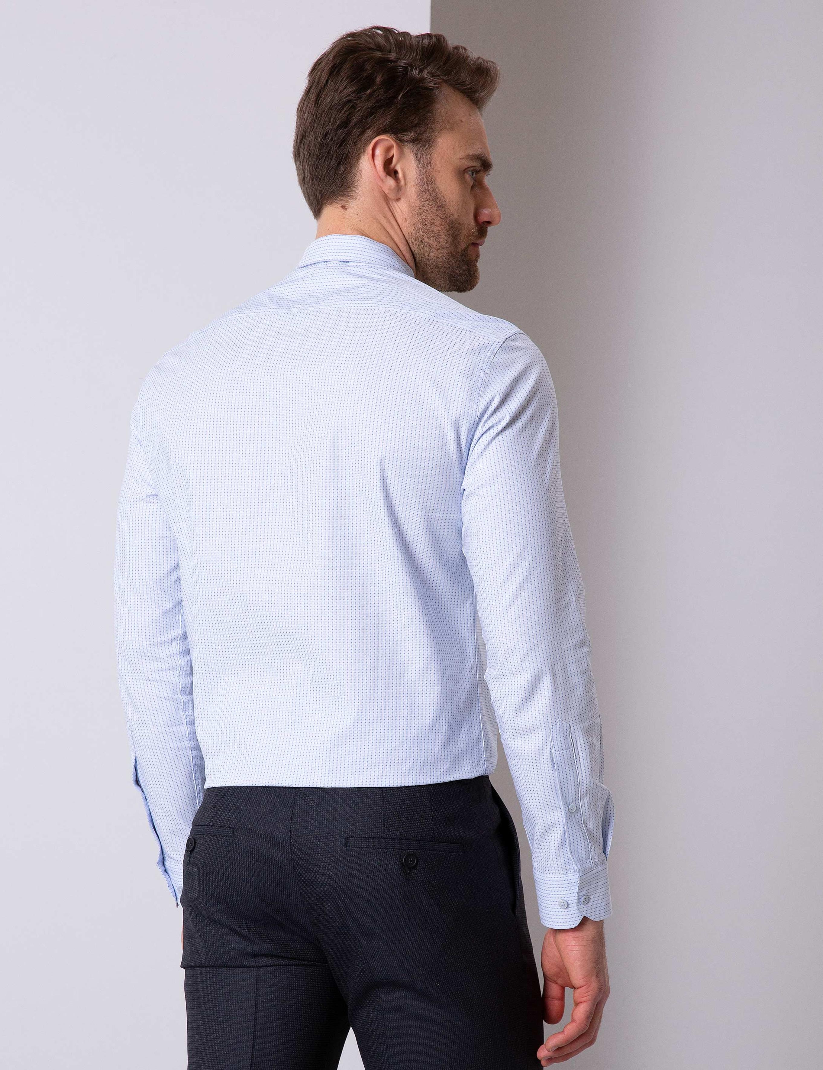 Mavi Slim Fit Gömlek