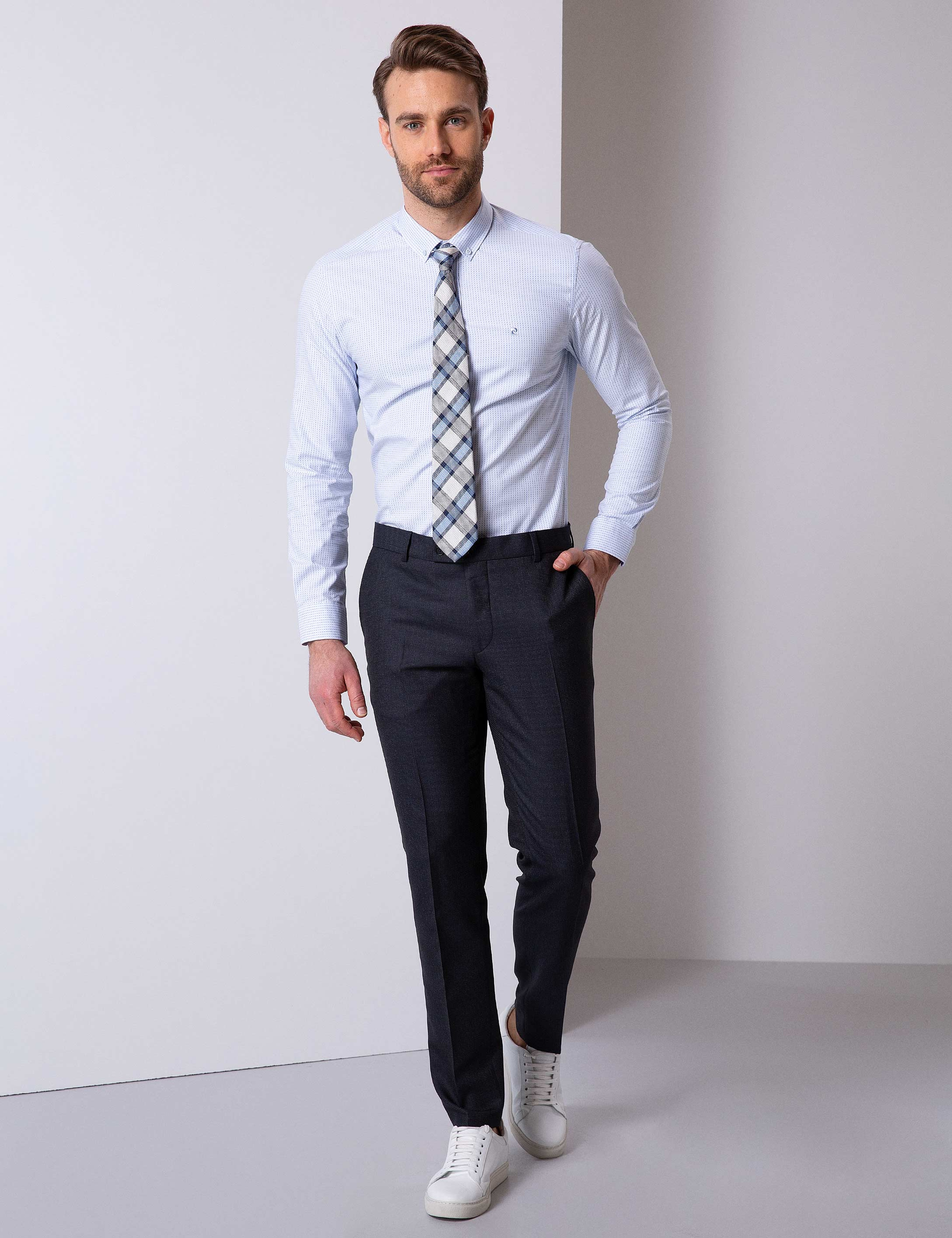 Mavi Slim Fit Gömlek