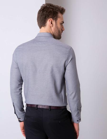 Gri Slim Fit Gömlek - 50209448001