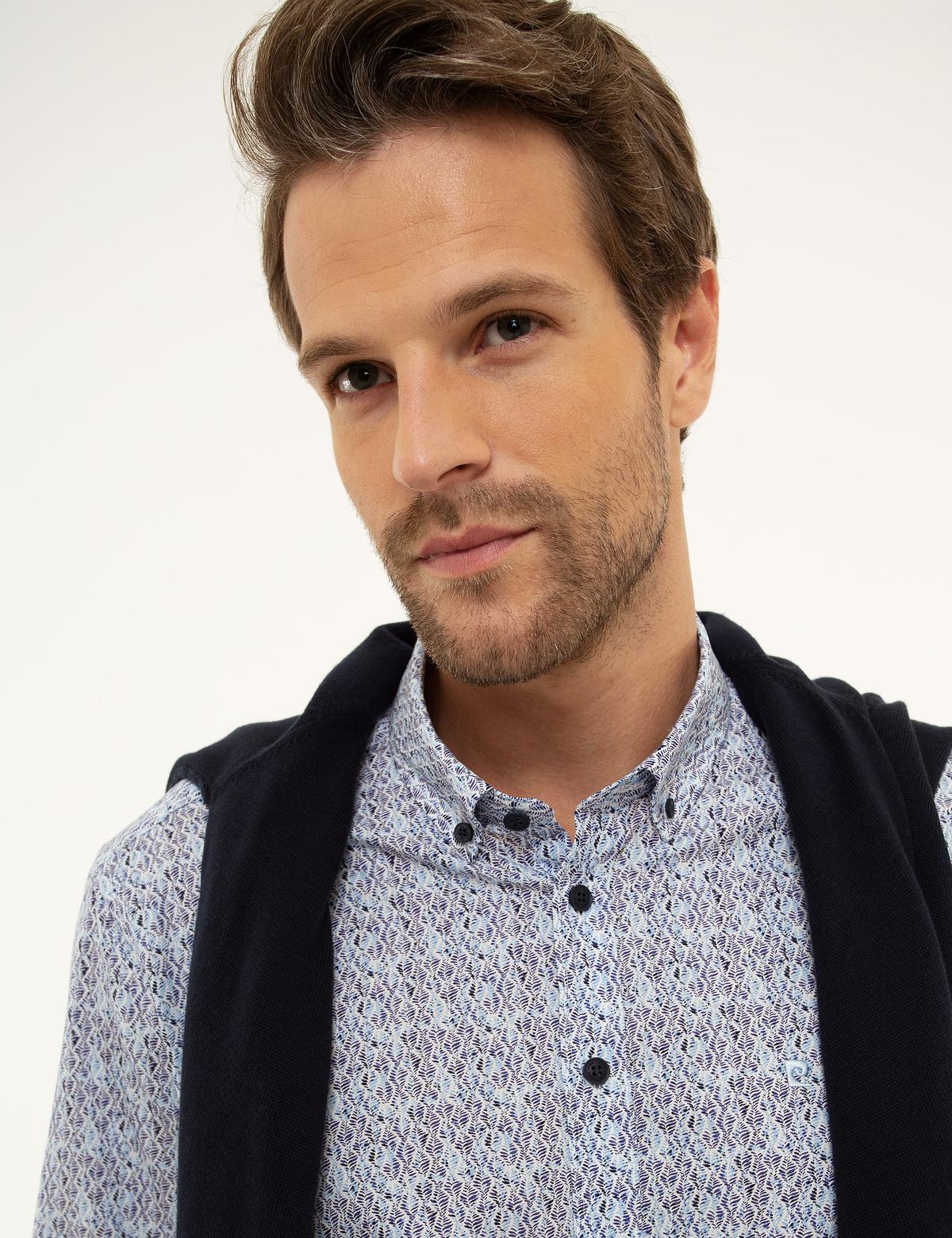 Mavi Slim Fit Uzun Kollu Gömlek - 50209585006