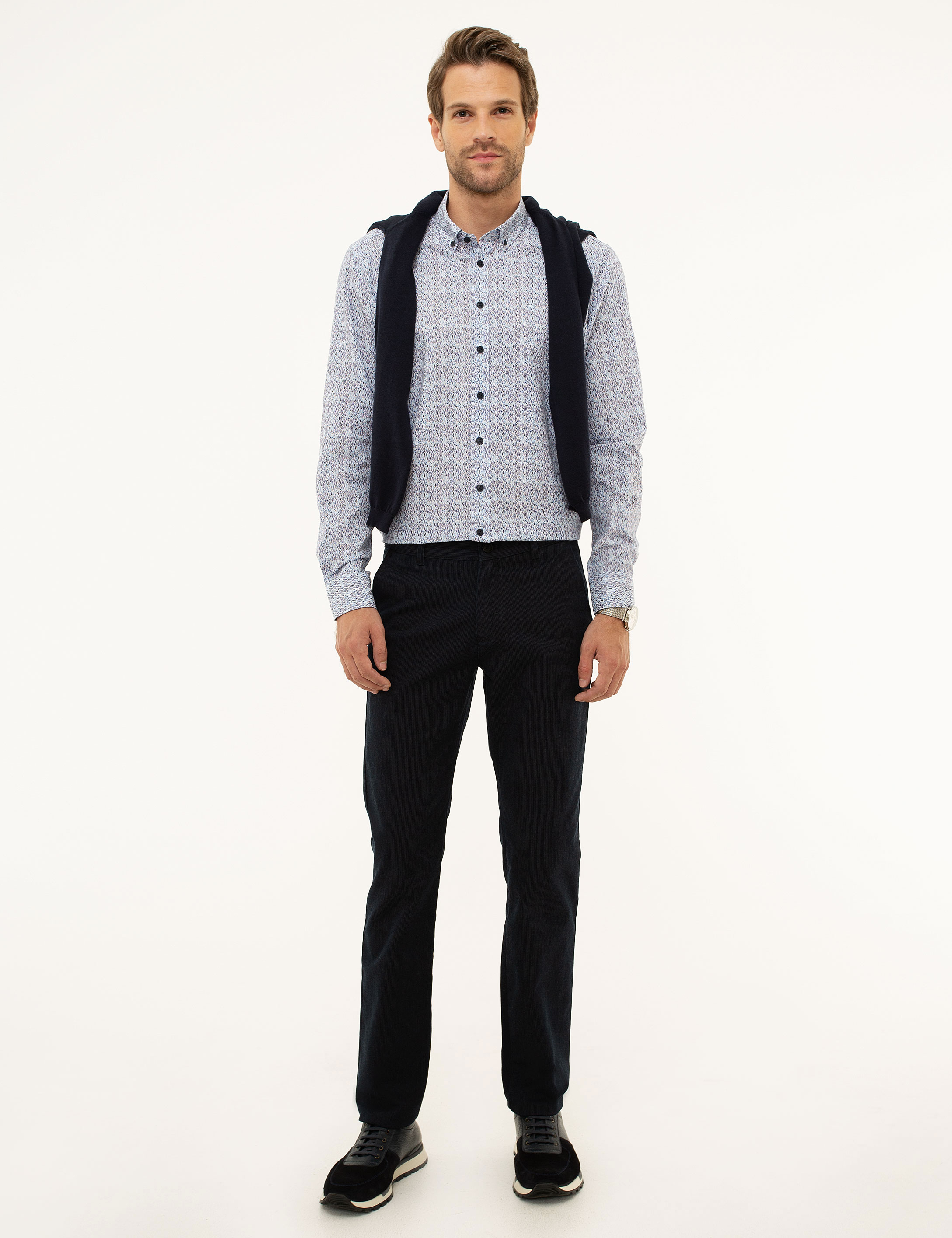 Mavi Slim Fit Gömlek